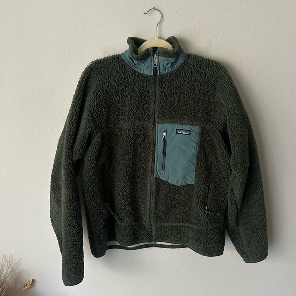 Patagonia 2000s “Deep Pile” Classic Retro X Vintage Jacket, Men’s Large Green - Picture 1 of 15